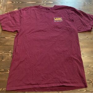 Vans Men's Maroon Short Sleeve Tee